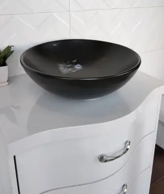 LAVABO ZERO 46X46 71607 CRNI