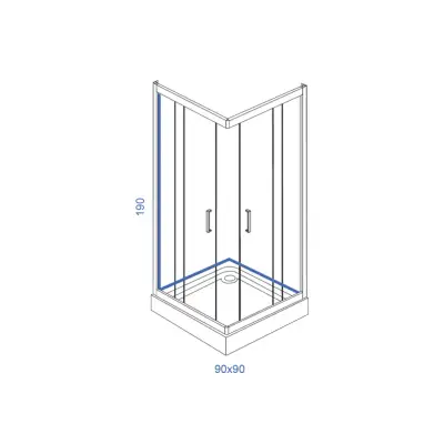 PARAVAN STANDARD K90 90x90 4mm