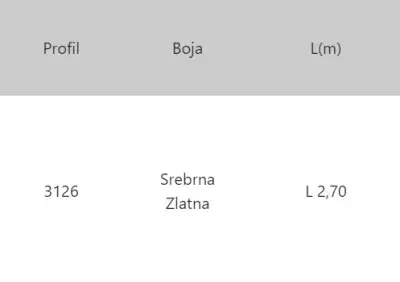 LAJ L 3126 10x25 SR.MAT 2,7m