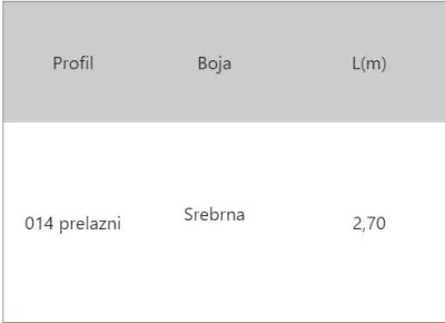 LAJ P-014 SR.MAT 2,7m