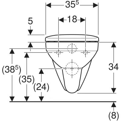 WC ŠOLJA KONZ+DAS SELNOVA SQ.