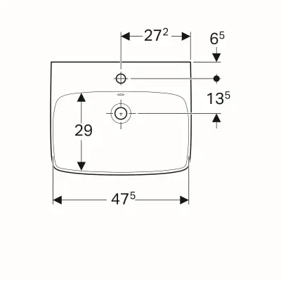 LAVABO SELNOVA SQUARE 55CM