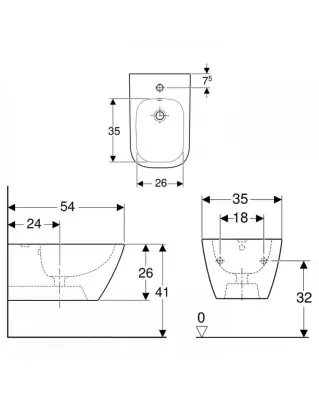 BIDE KONZOLNI SMYLE SQUARE