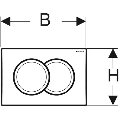 TASTER DELTA 01 HROM MAT