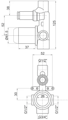 UGR.MEŠAČ KADA/2 TUŠA 00368