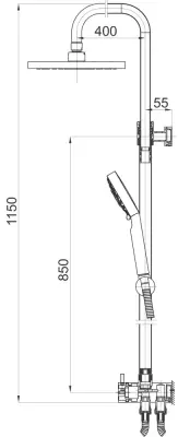 USPONSKI TUŠ WATERF.PURE 12551