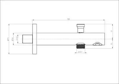 IZLIV ZA KADU ZIDNI PURE 12211