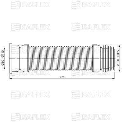 ISAFLEX WC VEZA BALTIK 2101