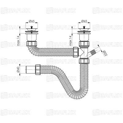 ISAFLEX SIFON SUD.DVO. 65 2203