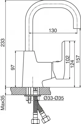PRIMA BAT.LABUD LAVABO 4120