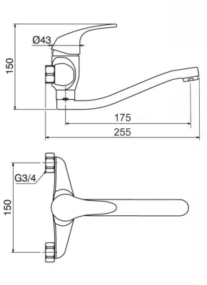 EVA BAT.SUDOPERA ZIDNA 7115-S