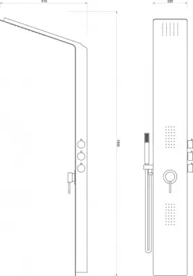 MASAŽNI STUB CRNI MST-360