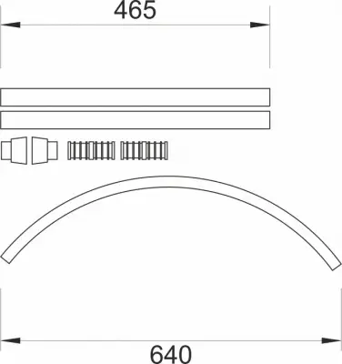 ŠIPKA ZA ZAV POLUK.BELA HM90