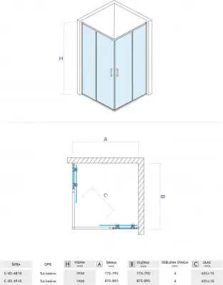PARAVAN C-02-4910 90X90 6mm