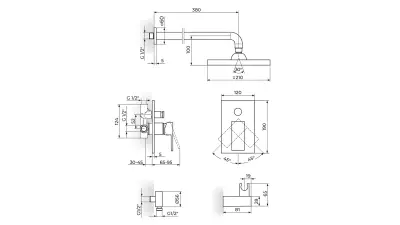 QUADRO BAT.TUŠ UGRADNA JQ31601