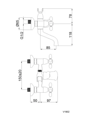 RUB CROSS V-1 BAT.KADA V10L96