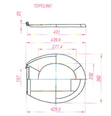 WC DASKA TOPOLINO SA MET VIJ !