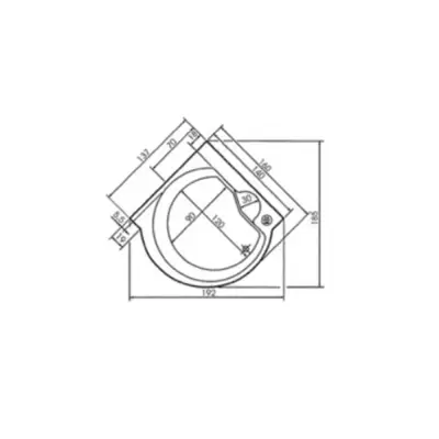 KADA LAGUNA 160X160 LUX