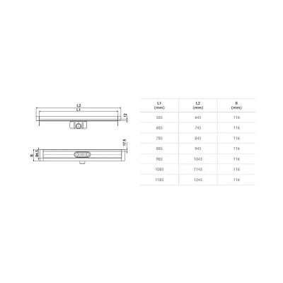 ACO SHOWERDRAIN C TELO K.H.685
