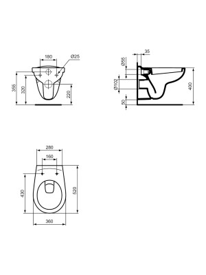 WC ŠOLJA KONZ.J004501