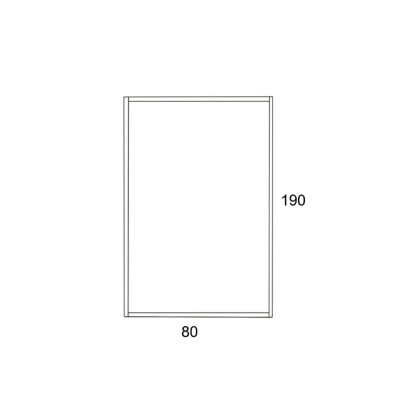 PARAVAN ZA TUŠ FIX 80X190 5mm