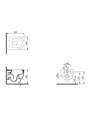 WC ŠOLJA KONZ.V-TONDO+DASKA 49