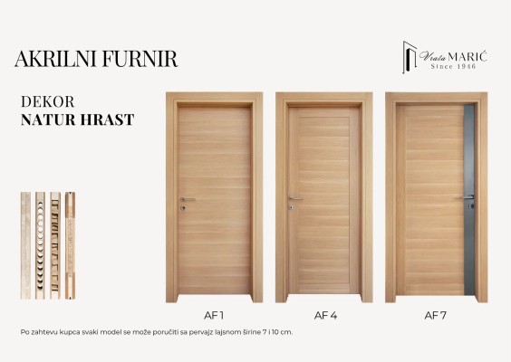 VRATA BM AF1 NATUR HRAST