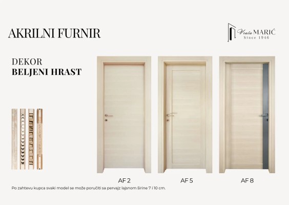 VRATA BM AF2 BELJENI HRAST