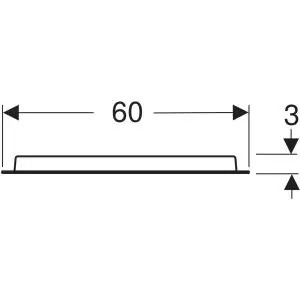 OGLEDALON OPTION OVAL 60X80