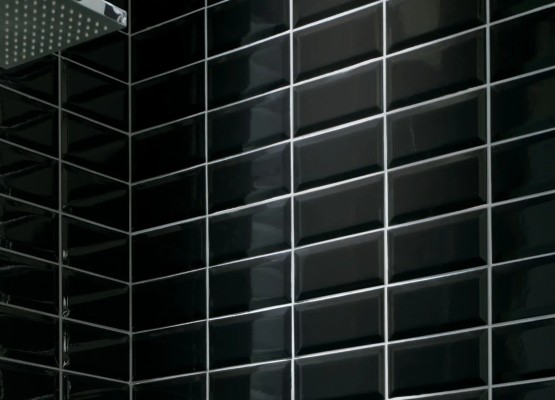 BISELADO NEGRO BRILLO 10X20