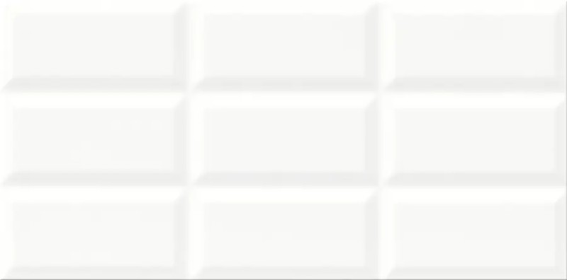 WHITE GLOSSY STRU.29,7X60 1,25