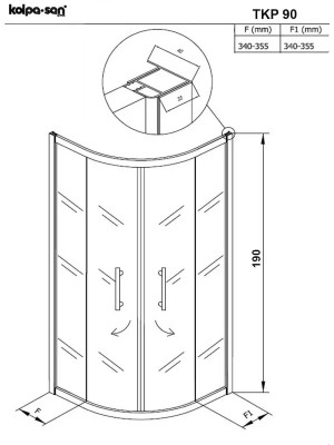 PAR.TKP 90 SQ LINE SREB.511120