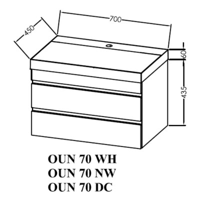 ORMARIĆ NAOMI OUN 70 DC 546020