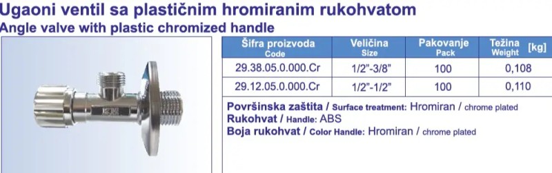 EK VENTIL 1/2-3/8 29.38.05.000