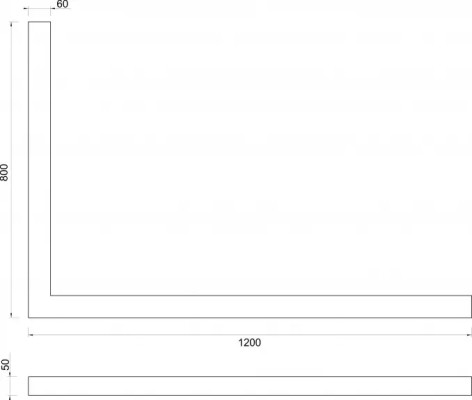 POSTOLJE ZA TUŠ KAB C-10-120BL