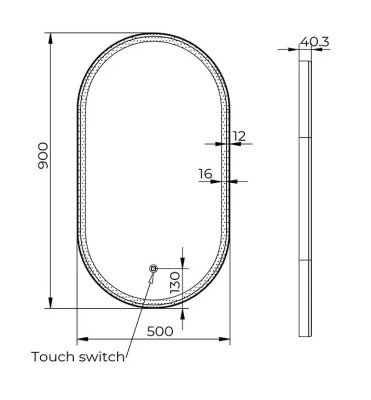 OGL.LED GUNME.C-06-105GM 50X90