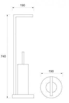 WC ČETKA TU-02 SET HROM