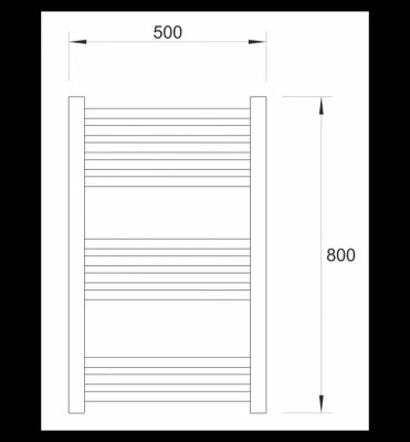 SUŠAČ WARME WERRA 50X80 CRNI M