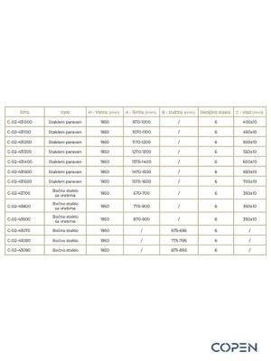 PARAVAN C-02-431000 100X1956mm