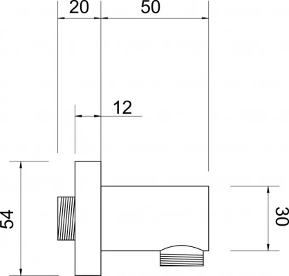 TUBO ZIDNI IZLIV 6102