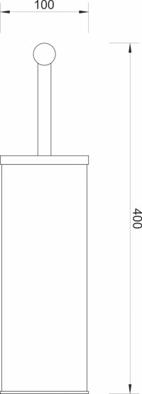 WC ČETKA INOX YS104F