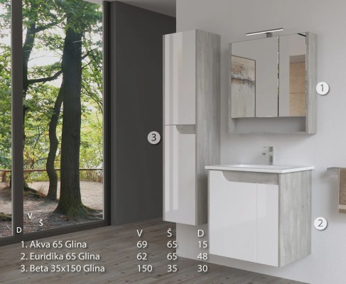 ORMARIĆ EURIDIKA 65 GLINA