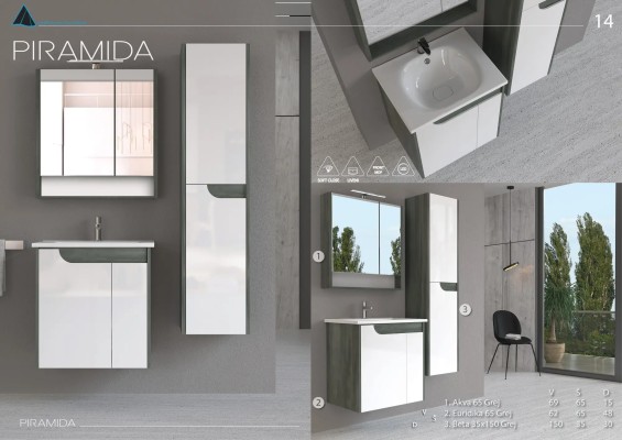 ORMARIĆ AKVA 65 GREY