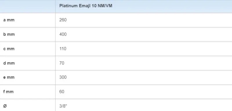 BOJLER PLATINUM 10L VM