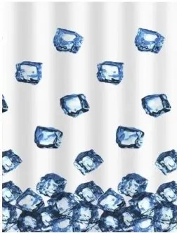 ZAVESA ZA KADU ICE CUBE180X200