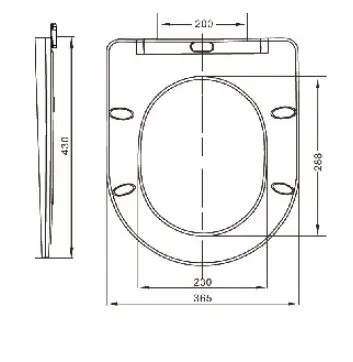 WC DASKA VIVA BRILLA SLIM SC L