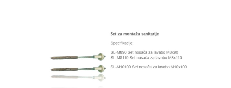 ŠRAF ZA LAVABO 10X120