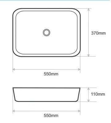 LAVABO SLIM 11 E-6451 BELI SJ.